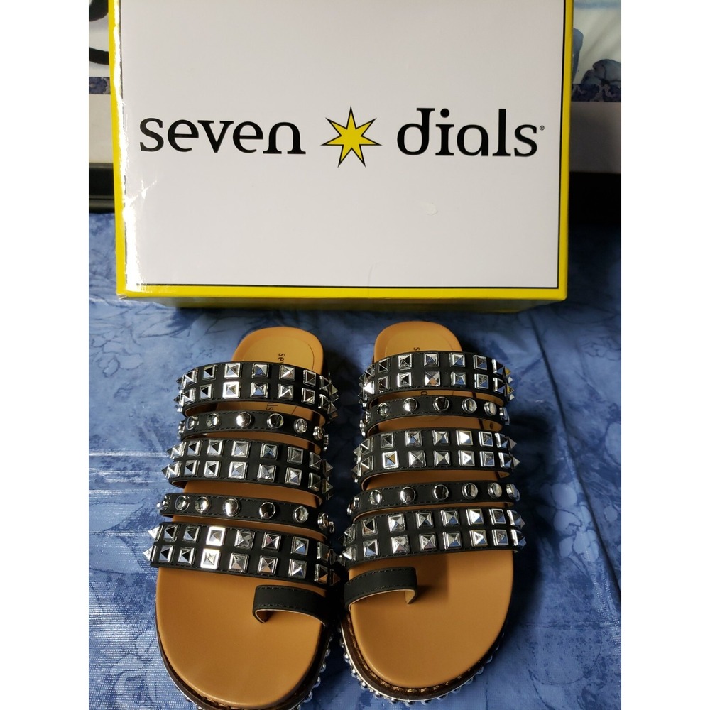 Seven Dials Shoes"BELMAR" Women's Sandal,‎ BLACK/SUEDED/SMOOTH, 7 M